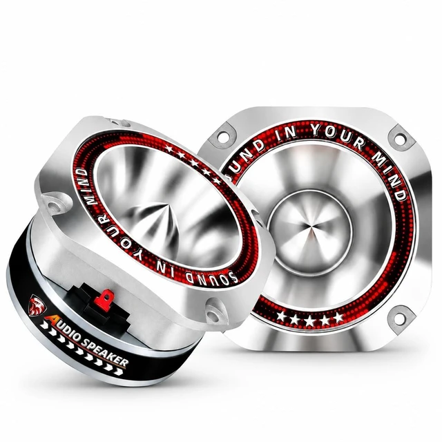 Main image of TANVSO 4 Inch Super Tweeters for Car Audio, 1200W MAX 4 Ohm Bullet Tweeter Speakers Pair, 107dB Titanium Compression Drivers with 1.5 Inch Voice Coil for Door Panels Speaker Boxes
