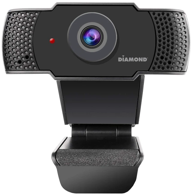 Main image of Diamond Multimedia Webcam with Microphone, USB Full HD 1080P Webcam for Desktop & Laptop, Live Streaming HD Video & Audio,Wide View Angle. Plug&Play., Black