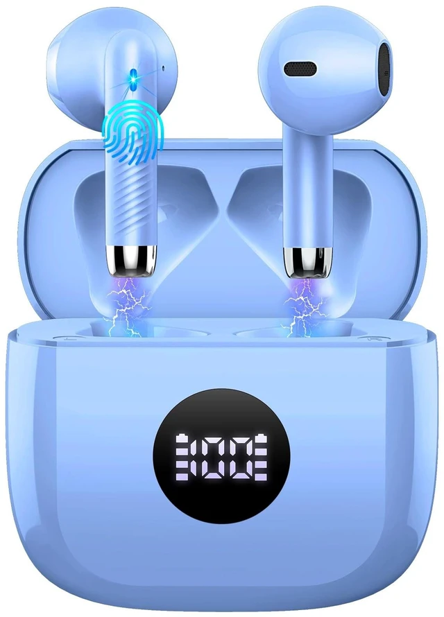 Main image of Wireless Earbuds Bluetooth 5.4, LED Power Display Headphones, 6D Stereo