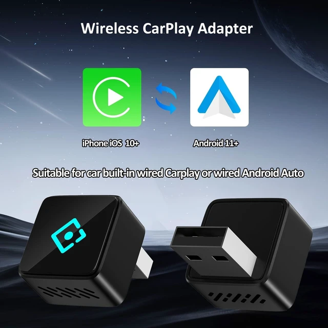 Alt view image 2 of 5 - CarPlay Adapter, USB Interface Plug and Play, Connects Phone and car Screen Through WiFi and Bluetooth, Suitable for Apple and Android Systems