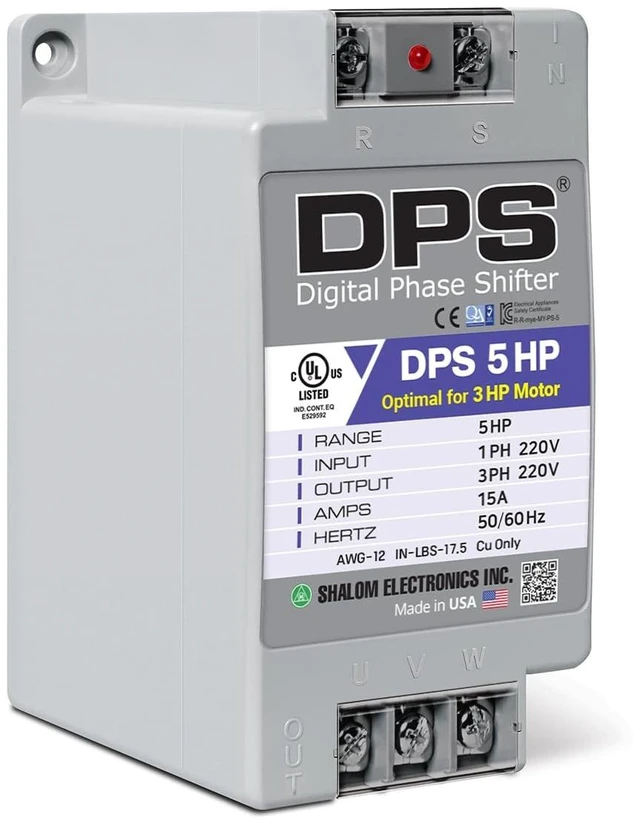 Main image of American DPS Digital Phase Converter 5HP, Single to 3 Phase, 15A 200-240V