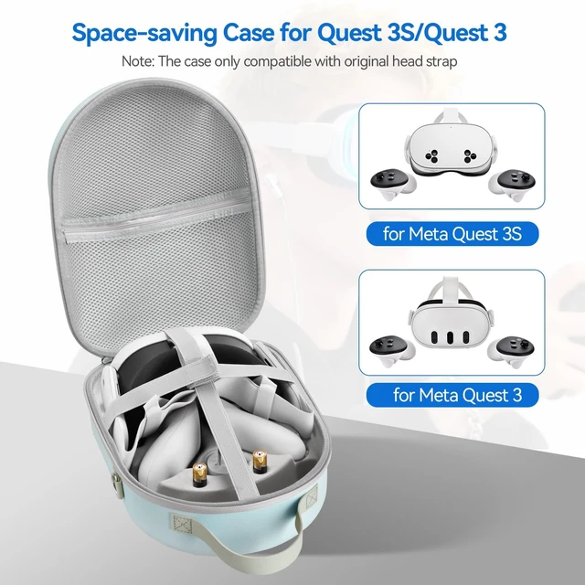 Alt view image 5 of 5 - HKBZQC Large Portable Meta Ques t 3/Q uest 3S Case