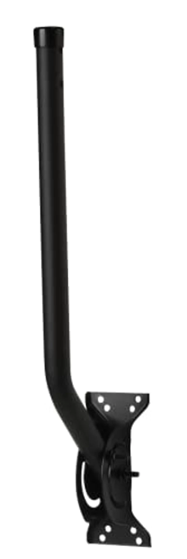 Alt view image 2 of 5 - RCA TV Antenna Mount - Universal, Adjustable, Outdoor and Attic TV Antenna Mast. 18.8-Inch Steel J-Pole with Adjustable Bracket, Weatherproof, Mounting Hardware Included, Black (VH119E)