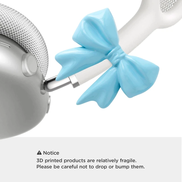 Alt view image 5 of 5 - Vane Oak Bow Decoration Case Cover for AirPods Max, Original Design 3D Printing Creative Gift Compatible with AirPods max Headphones