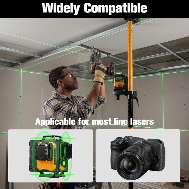 Alt view image 5 of 5 - LAISAI Aluminum Laser Tripod 3.36kg Adjustable Height Quick Release Clamp