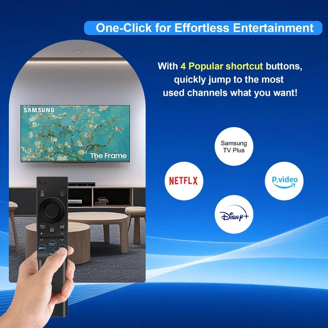 Alt view image 4 of 5 - Pack of 2for Samsung Smart TV Remote Control Replacement- No Setup Needed