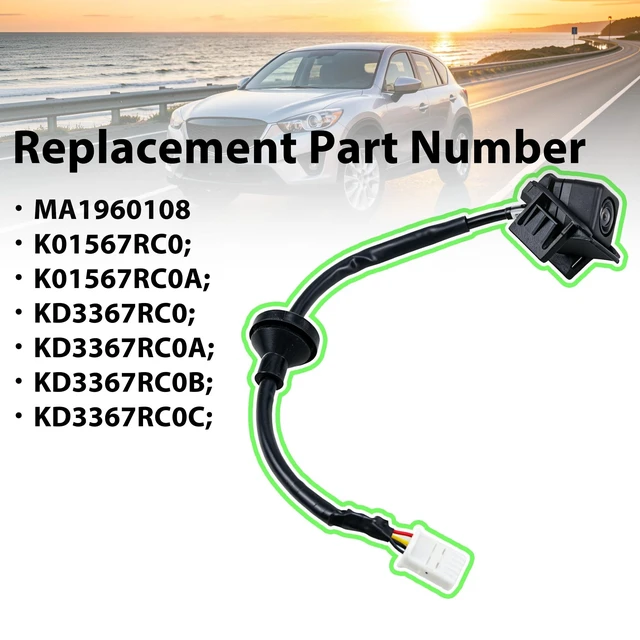 Alt view image 4 of 5 - MA1960108 K01567RC0A Rear View Backup Camera for Mazda CX-5 2013-2016