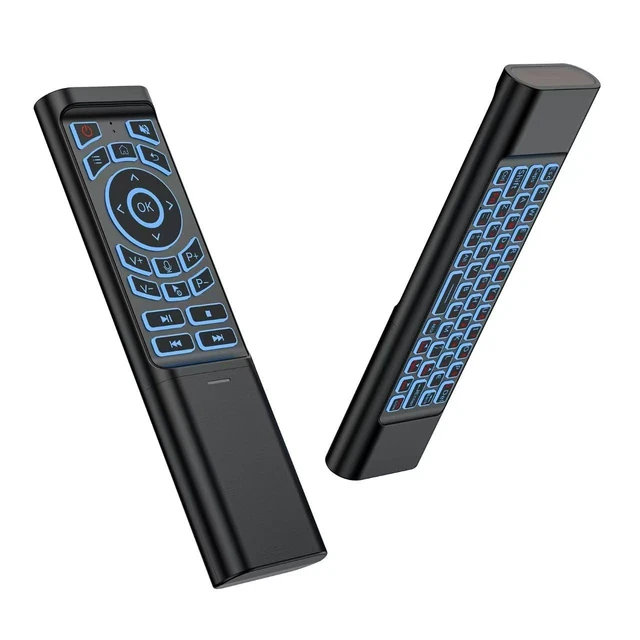 Alt view image 5 of 5 - Mini Air Mouse Remote Keyboard - 7-Color Backlit, Bluetooth & 2.4G Dual-Mode,Android Box, PC, Windows ^^ AAA Battery Powered (NOT Included)