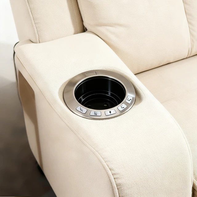Alt view image 5 of 5 - Uetmulik Power Recliner Raffel Systems CHB R2ULBA 01 MW Theater Cup Holder