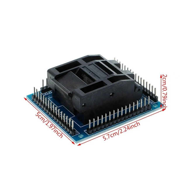 Alt view image 2 of 4 - Socket Programming Adapter Conversion Block for 0.5mm 64-pin Qfp/Tqfp/Lqfp Ic Packages