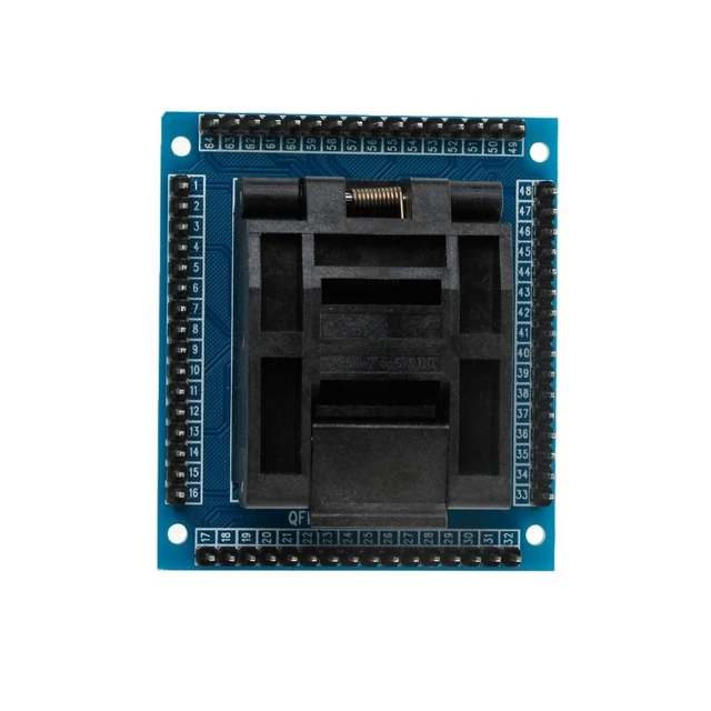 Alt view image 4 of 4 - Socket Programming Adapter Conversion Block for 0.5mm 64-pin Qfp/Tqfp/Lqfp Ic Packages