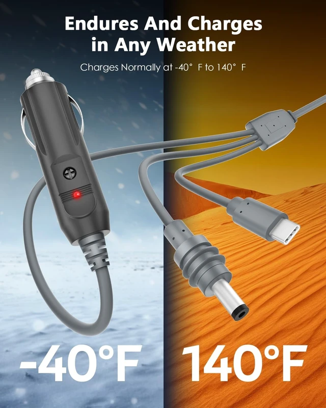 Alt view image 3 of 5 - 3 in 1 16.4FT Starlink Mini Cable USB C to DC Power Cable Accessories 18AWG