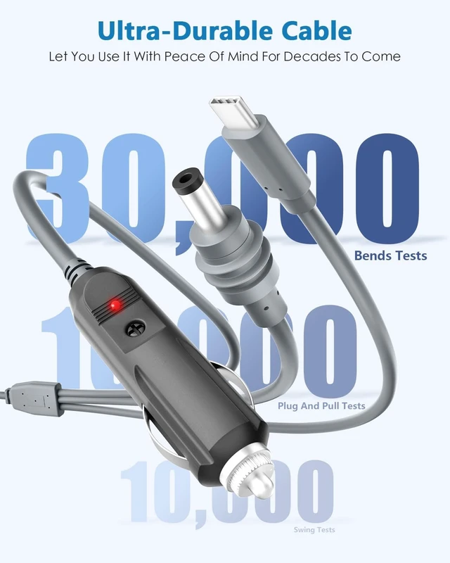 Alt view image 5 of 5 - 3 in 1 16.4FT Starlink Mini Cable USB C to DC Power Cable Accessories 18AWG