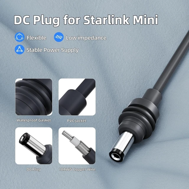Alt view image 4 of 5 - Starlink Mini Adapter 12V/24V to 30V DC Step Up Converter Compatible, 30V 3.5A Power Supply Boost Conversion with Fuse, Sealed Aluminum Housing for RV Truck Boat