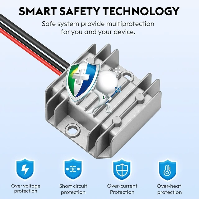 Alt view image 5 of 5 - Starlink Mini Adapter 12V/24V to 30V DC Step Up Converter Compatible, 30V 3.5A Power Supply Boost Conversion with Fuse, Sealed Aluminum Housing for RV Truck Boat