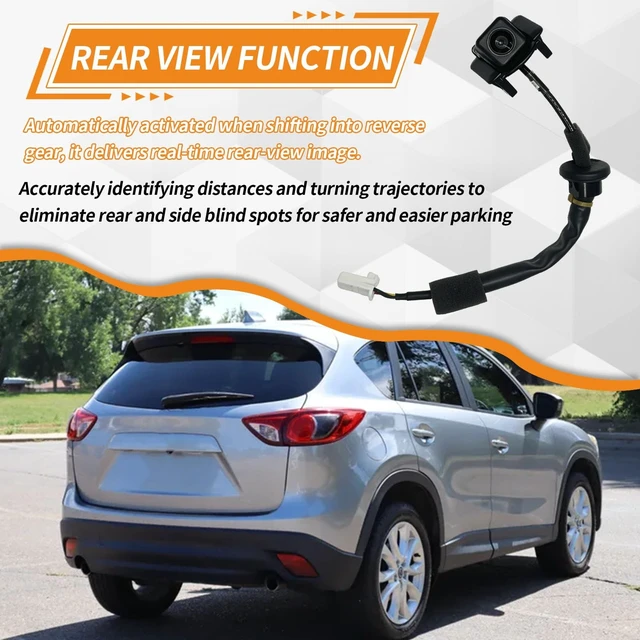 Alt view image 5 of 5 - K015-67-RC0A Rear Backup Camera Compatible with 2013-2016 Mazda CX-5 Reverse Camera Replace K01567RC0A MA1960108 K01567RC0, Park Assist Cameras