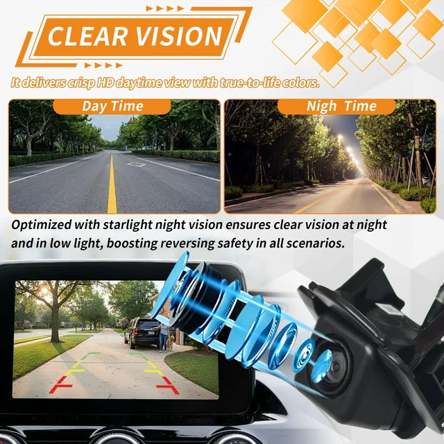 Alt view image 4 of 5 - K015-67-RC0A Rear Backup Camera Compatible with 2013-2016 Mazda CX-5 Reverse Camera Replace K01567RC0A MA1960108 K01567RC0, Park Assist Cameras