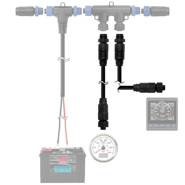 Alt view image 3 of 5 - NOVINO NMEA 2000 (N2K) 1.2 Meter (3.94 ft),Backbone/Drop or Extension Cable