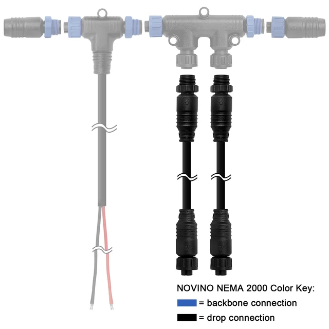 Alt view image 4 of 5 - NOVINO NMEA 2000 (N2K) 1.2 Meter (3.94 ft),Backbone/Drop or Extension Cable