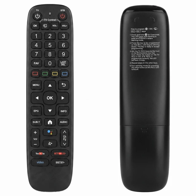 Main image of V6 Voice Remote Control for VSEEBOX V5 Pro, V3 Plus, V2 Pro and V1 TV Boxes, Backlit Buttons, Replacement Remote with Voice Search Function