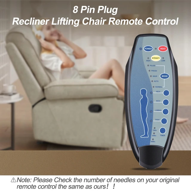 Alt view image 2 of 5 - Replacement Remote for Korser, FURNIMAT, Cobplns, COMHOMA Lift Chair