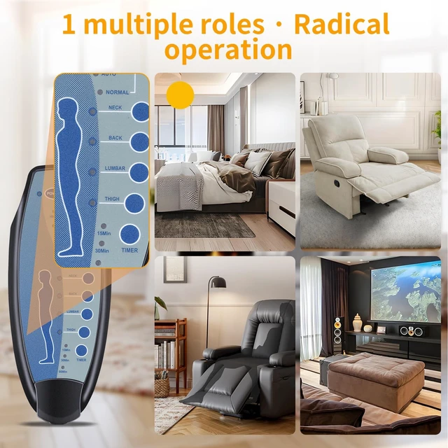 Alt view image 4 of 5 - Replacement Remote for Korser, FURNIMAT, Cobplns, COMHOMA Lift Chair
