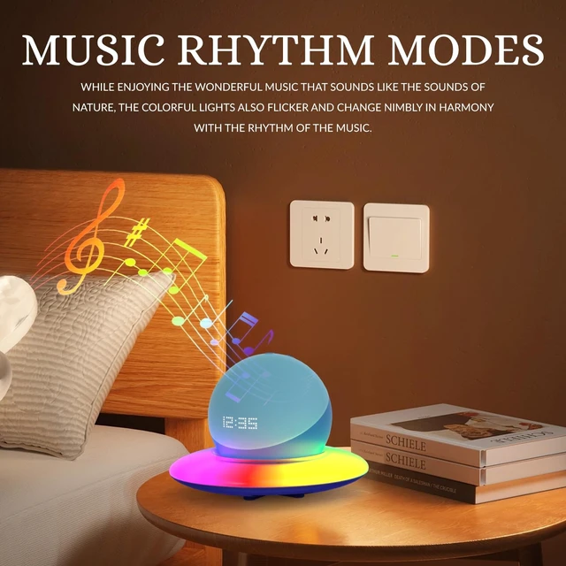 Alt view image 3 of 5 - MUMUUGG Dream Color LED Light Speaker Base, Desktop Holder Mount,Compatible Echo Dot (5th Gen)Echo SpotHomePod miniEcho Dot (4th Gen)Echo Dot (3red Gen)Ehco PopExquisite Desktop Decoration