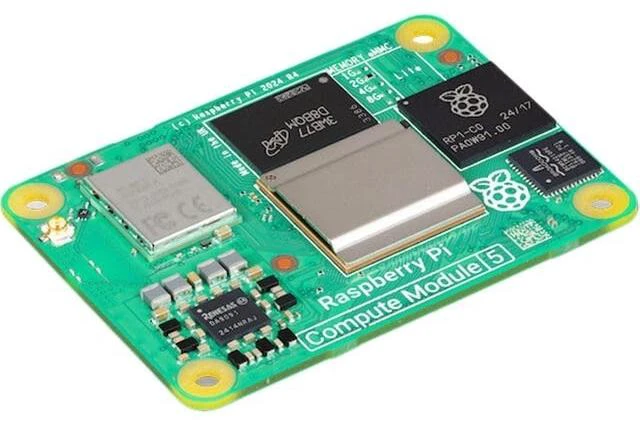 Main image of Raspberry Pi Compute Module 5 CM5108032 (8GB RAM / 32GB eMMC / WiFi) 4 x 2.4GHz