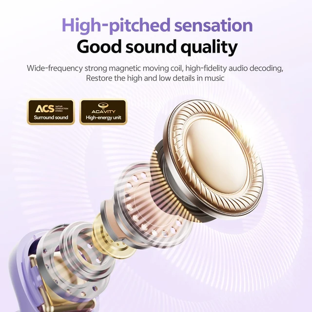 Alt view image 4 of 5 - CHENRUIDA Noise Cancelling Sleep Earbuds for Side Sleepers(Purple)