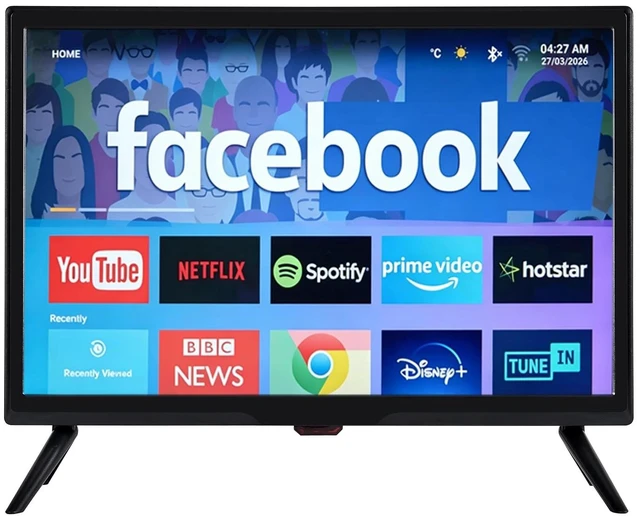 Main image of IONETECK 19 Inch Small Smart TV HD 900P LED, Flat Screen Smart Television with ATSC Tuner/HDMI/USB/AV for Kitchen, RV, Camper, Home & Bedroom or On-The-Go Entertainment