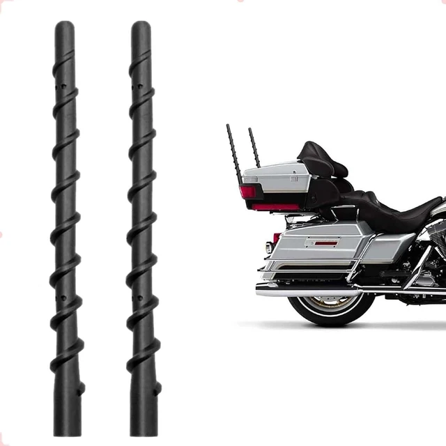 Main image of VAGMI 9" Motorcycle Antenna for Harley Davidson 1989+(2-Pack)