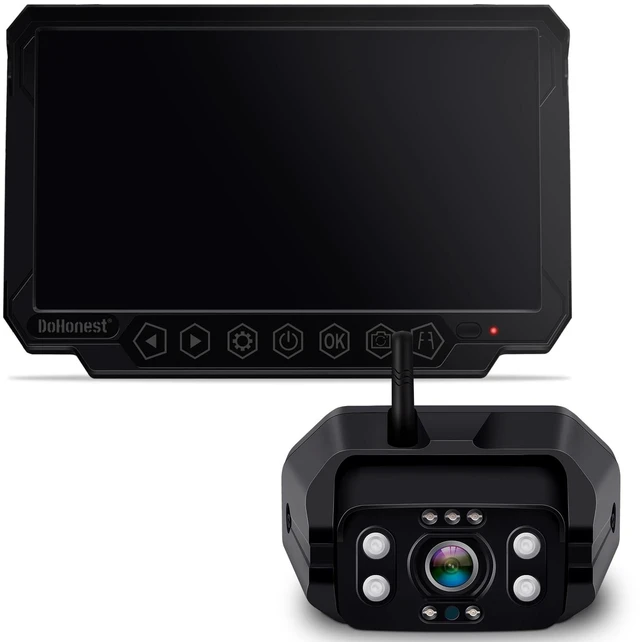 Main image of FHD 1080P Digital Wireless Backup Camera and 7'' DVR Monitor Support Dual/Quad Split Screen for Trailers,Trucks,RVs,5th Wheels Highway Observation System IP69K Waterproof Guide Lines On/Off
