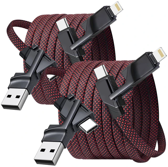 Main image of 240W USB C to USB C Cable Fast Charging,2Pack 4FT 4 in 1 Charging Cable