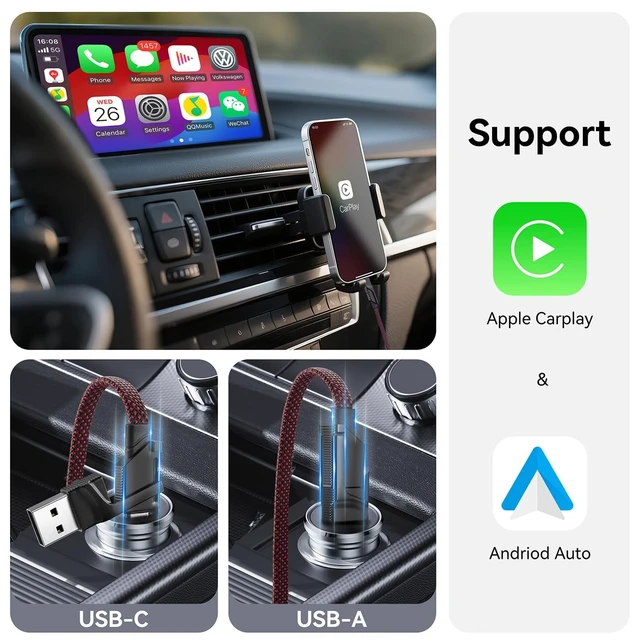 Alt view image 4 of 5 - 240W USB C to USB C Cable Fast Charging,2Pack 4FT 4 in 1 Charging Cable