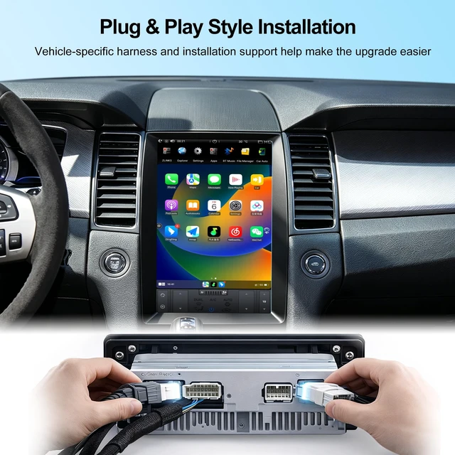 Alt view image 4 of 5 - for Ford Taurus 2012-2016 13.3" Car Radio, Wireless CarPlay & Android Auto