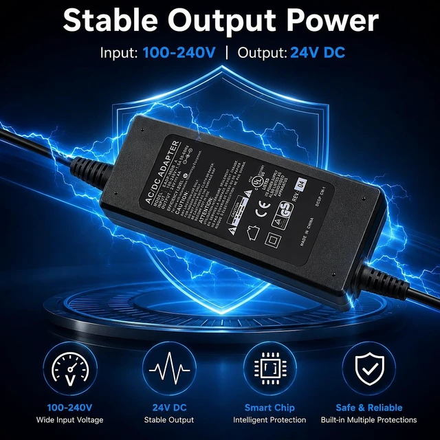 Alt view image 3 of 5 - 24V 4A Power Adapter for Bambu Lab AMS 2 Pro Automatic Material System
