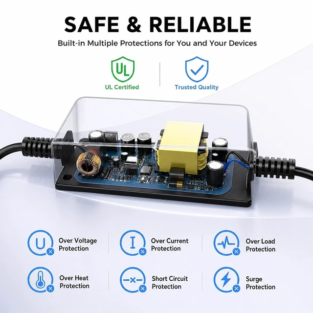 Alt view image 5 of 5 - 24V 4A Power Adapter for Bambu Lab AMS 2 Pro Automatic Material System