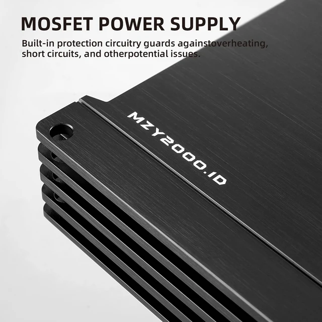 Alt view image 5 of 5 - HZHZSP 2000W RMS Class D Monoblock Car Subwoofer Amplifier, 1 Ohm Stable
