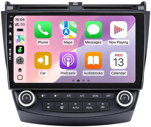Main image of Car Stereo Radio for Honda Accord 7th 2003-2007 with Wireless CarPlay Android Auto ^^ 10.2-inch IPS HD Touchscreen, 2+64G Storage, 5G-WiFi6 Airplay FM AM SWC, 1080P Backup Camera