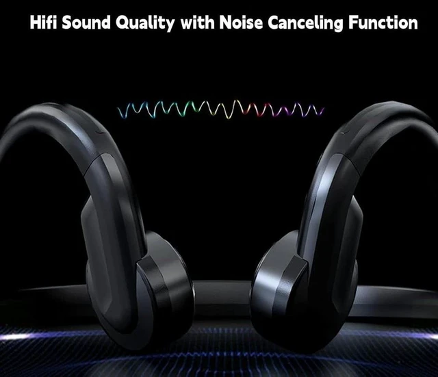 Alt view image 4 of 5 - LQZM Wired Bone Conduction Bluetooth Headphones, 3.5Mm Or Type C Wired Open-Ear Headphones with Microphone, Sports Earphones for Running Cycling Working