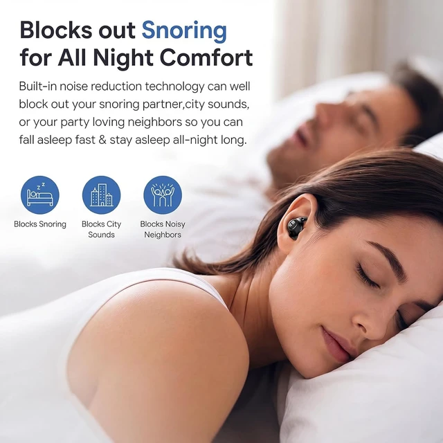 Alt view image 5 of 5 - NE76 Sleep Earbuds, Ultra-Mini Side Sleeper Earbuds 3g with ENC Mic, AI Translation Earbuds Real Time, 150-Language Translator, Bluetooth 5.4 Wireless Headphones for Travel & Busines, 400H Stan