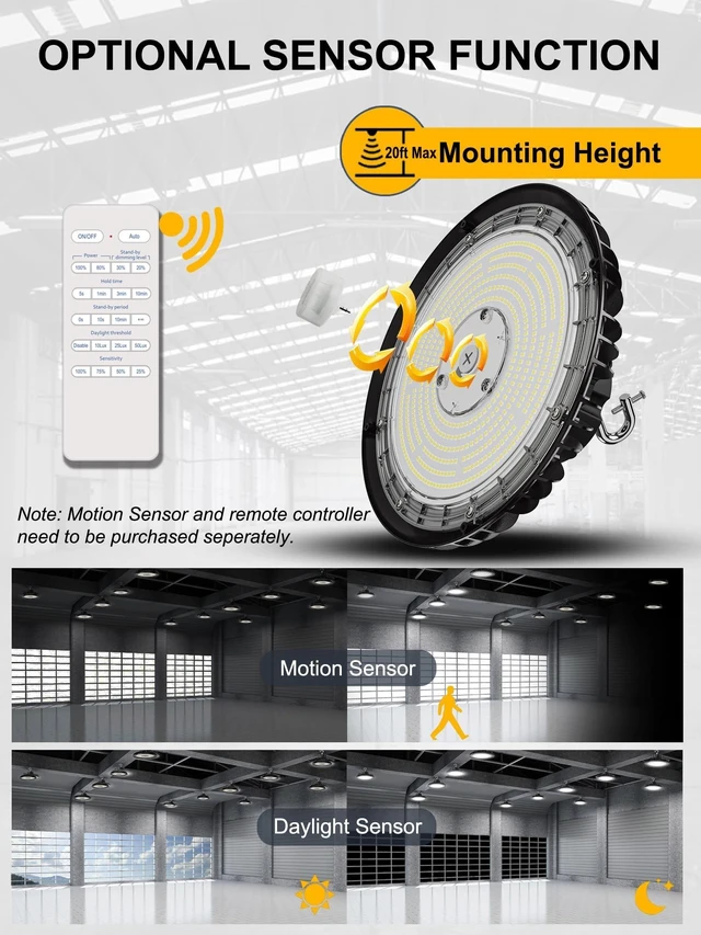 Alt view image 2 of 5 - Adiding Remote Control for Radar High Bay Light and ECO-Radar Series