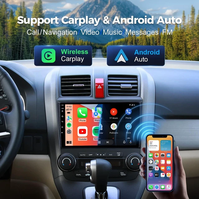 Alt view image 3 of 5 - Car Stereo for Honda CR-V 2007-2011, Wireless CarPlay & Android Auto