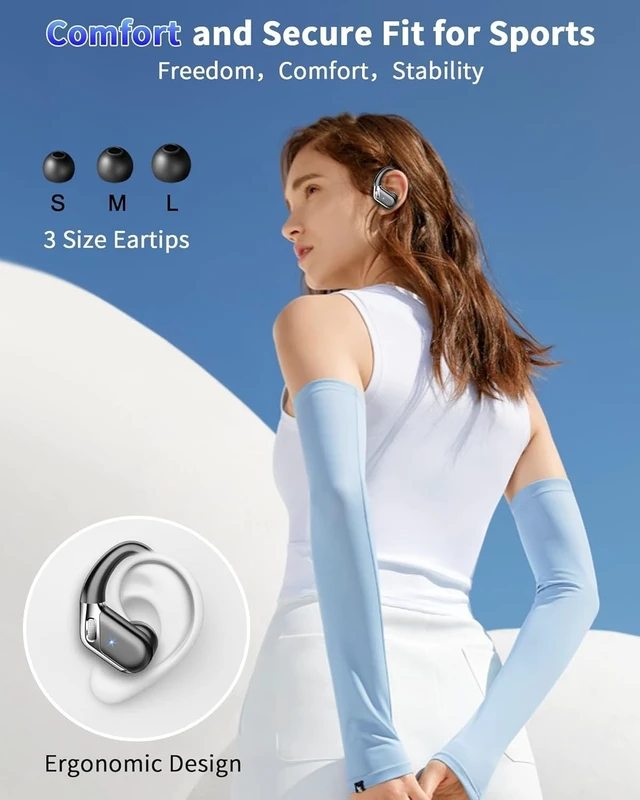 Alt view image 3 of 5 - Ear buds Wireless Bluetooth earbuds IP7 with HIFI Stereo for Sport/Workout