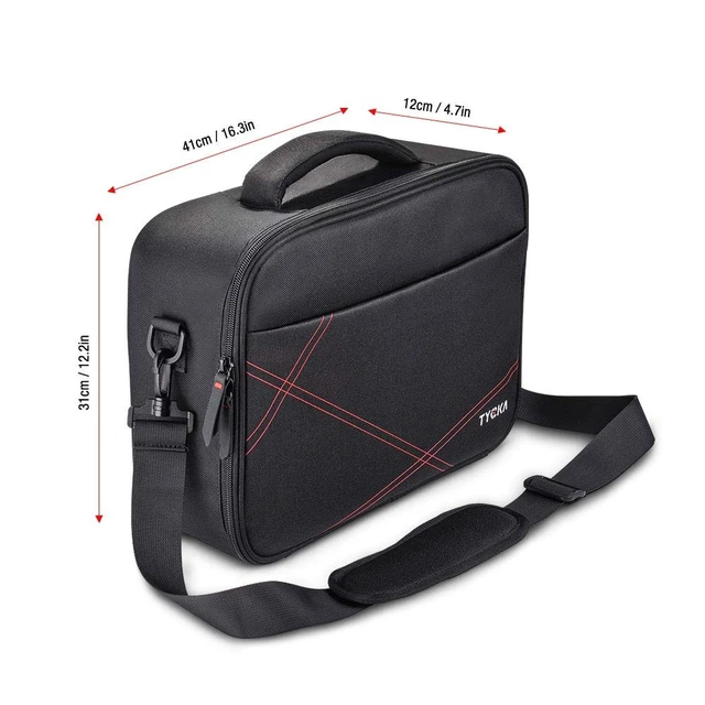 Alt view image 2 of 5 - TYCKA Projector Case, Projector Travel Carrying Bag Internal Dimension 14.5"x10.6"x3.9" with Adjustable Shoulder Strap & Compartment Dividers for for Acer, Epson, Benq, LG, Sony (Large)