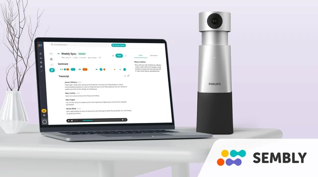Alt view image 5 of 5 - PHILIPS SmartMeeting HD Audio and 4K Video Conferencing Solution PSE0550 with Sembly AI Meeting Assistant Trial