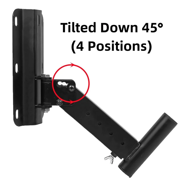 Alt view image 4 of 5 - Desyeryamimi PA Speaker Wall Mount Brackets Speaker Stand