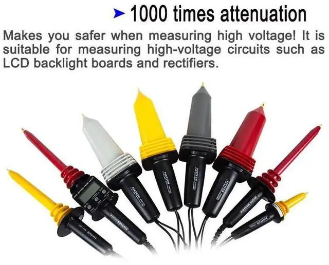 Alt view image 5 of 5 - PINTECH High Voltage Probe for Oscilloscope, 10kV Max DC, 20kVp-p Max AC, 40MHz, 1000:1 Attenuation Rate, Oscope Probe with BNC Connector, HVP-15HF