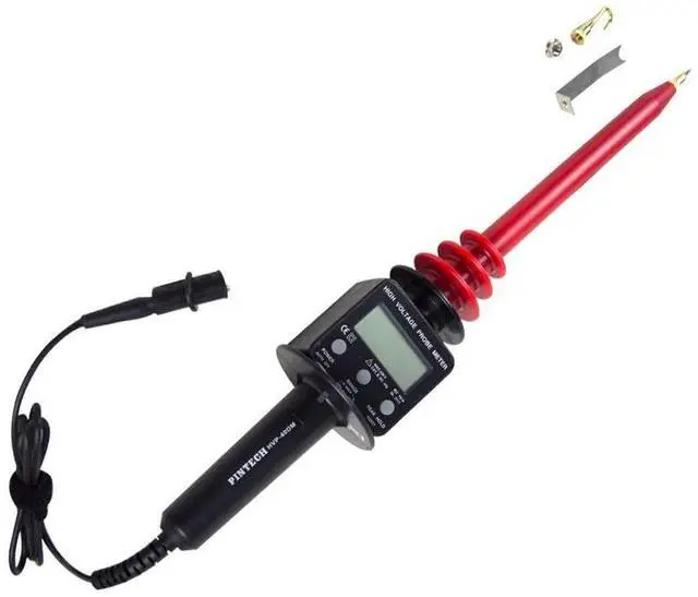 Main image of PINTECH DC High Voltage Probe, 40kV, 2000M High Voltage DC Meter Attenuation Rods with LCD Display, HVP-40DM