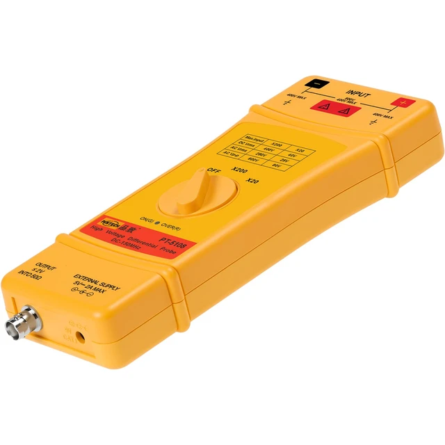 Alt view image 3 of 4 - PINTECH High Frequency Differential Probes for Oscilloscope 800V, 150MHZ 20X/200X Attenuation Rate, Oscilloscope Probe with Standard BNC Interface, PT-5108